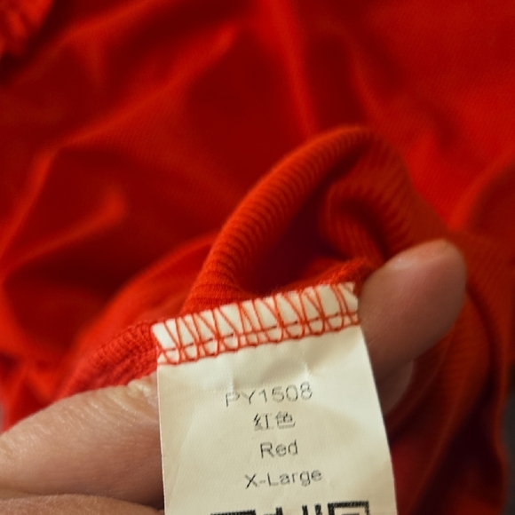 Red Ruffled Long Sleeve Top - Picture 3 of 4